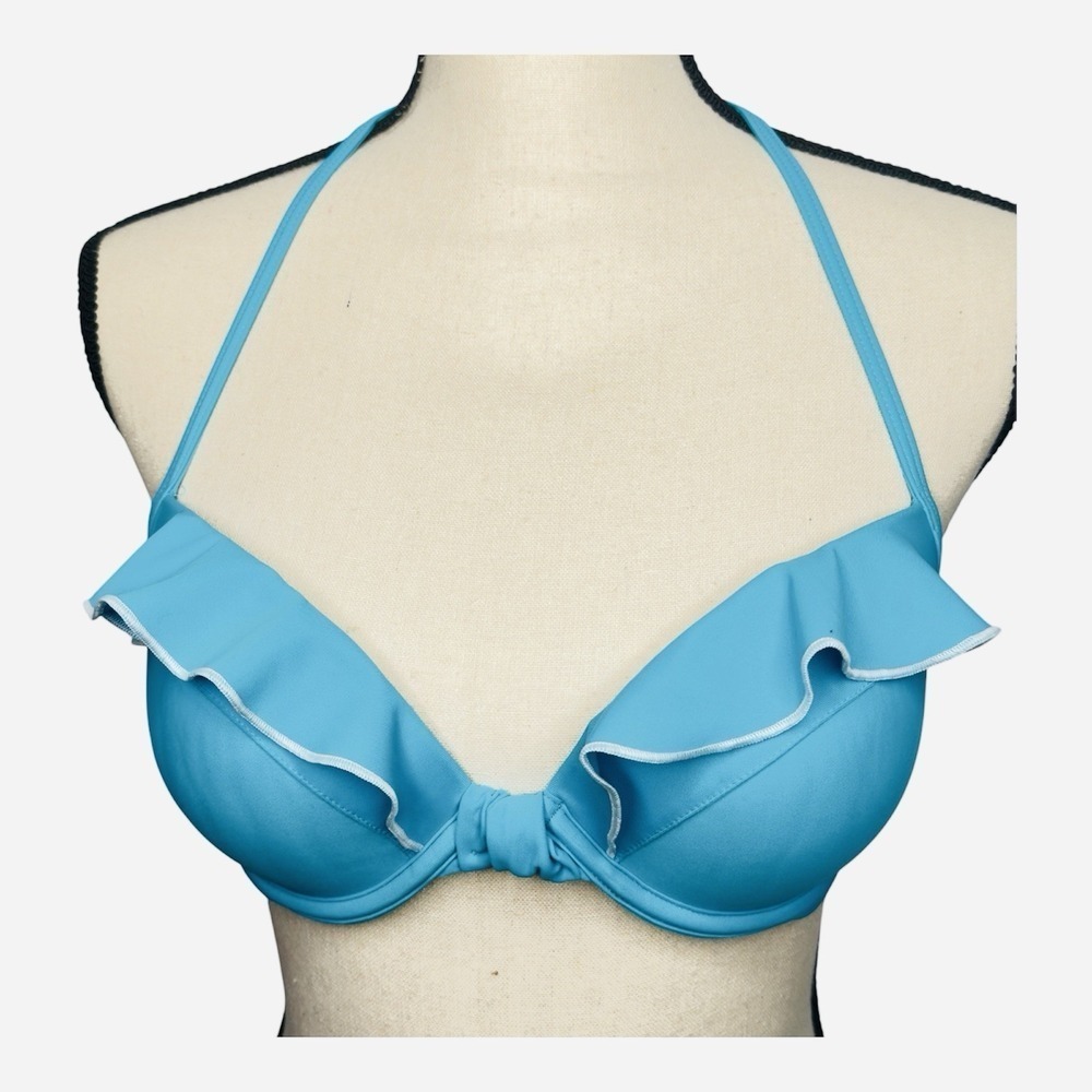 Aerie Brooke Ruffle Cup Support Bikini Top Size 36B - Picture 1 of 14